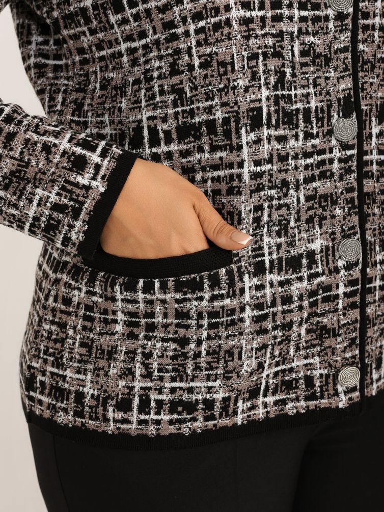 Жакет BONADI арт. 2124 черный-капучино