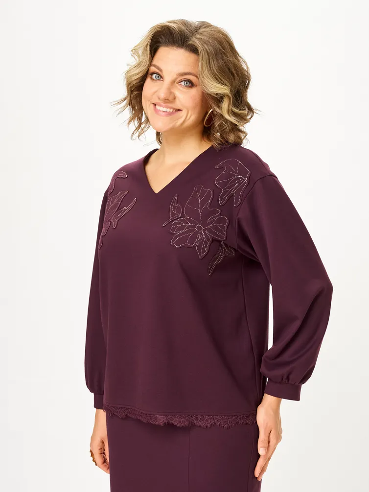 Garnitur Vilena-fashion #1169 burgundi