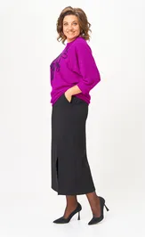 Комплект Michel Chic 1407 пурпурный, черный
