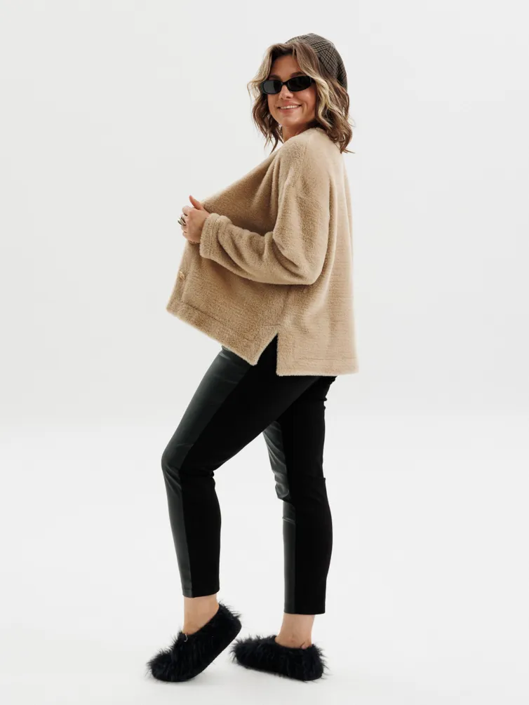 Cardigan Anelli Laurel #1661 bezhevyj pushistik