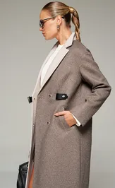 Coat Beautiful & Free 7014 korichnevo-pesochnyj