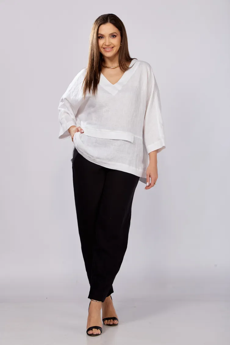 Bluzka MALI #625-057 belyj