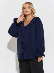 Bluzka DORA plus #0059-26 chernilnyj