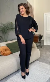 Блуза Rumoda 2125 (длинный рукав) черный