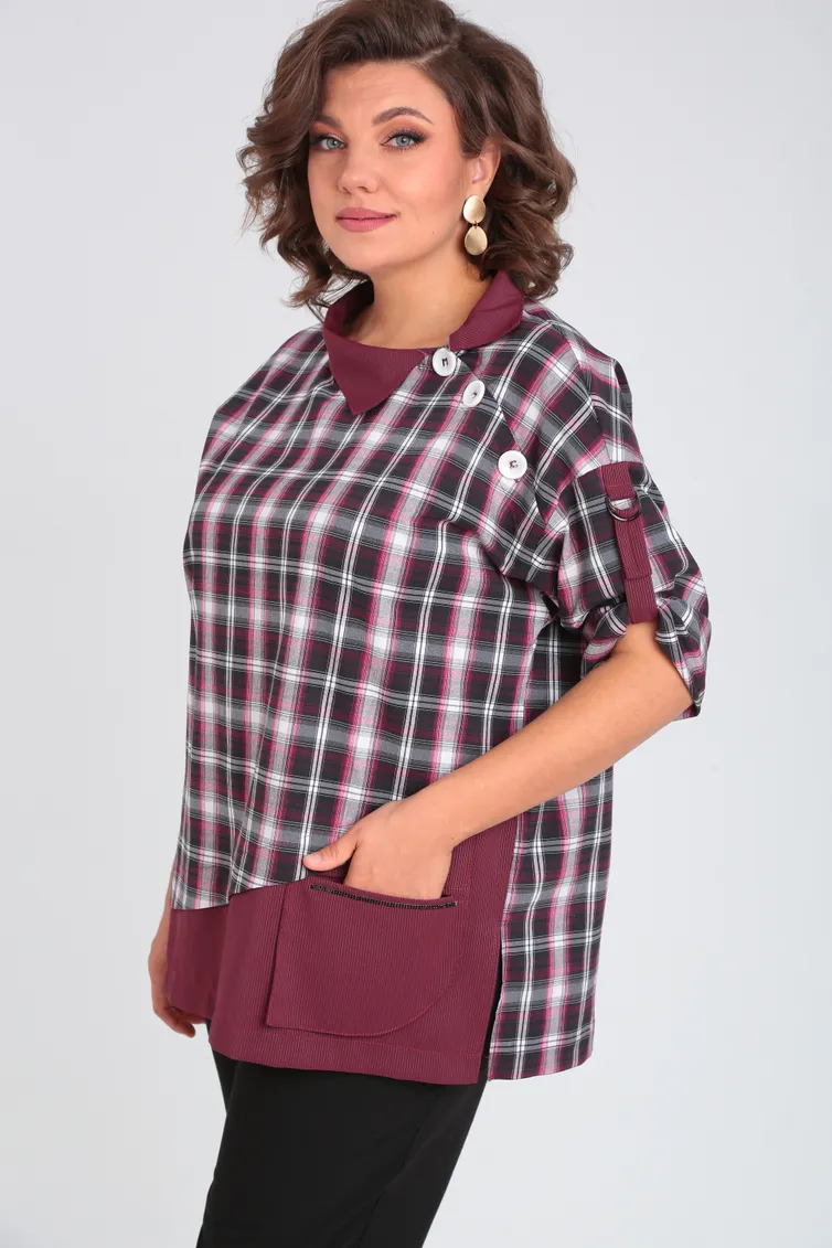 Блуза Michel Chic арт. 751/1 клетка