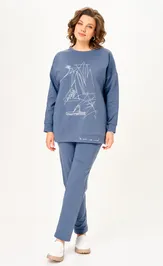 Set STEFANY 2061-2 indigo