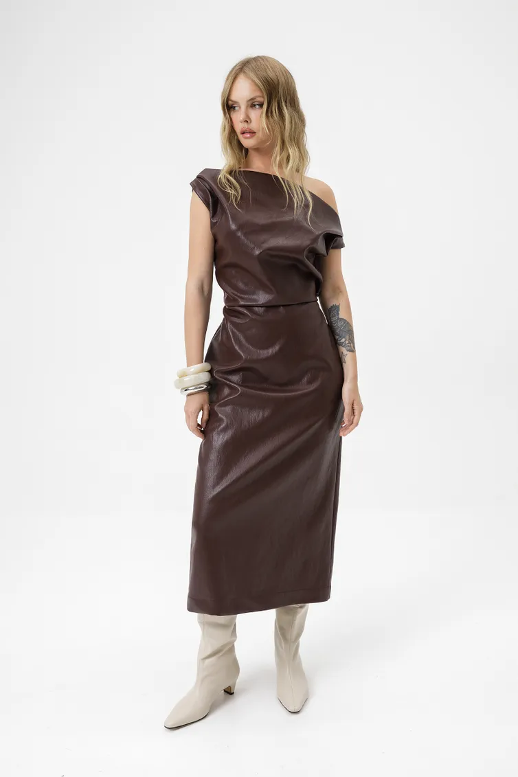 Sukienka Pirs #7055 burgundi