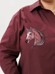 Рубашка Ava fashion арт. М-167 бордовый