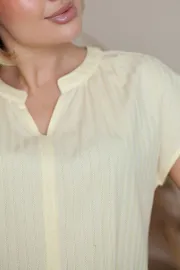Blouse TOOK A LOOK & Angelika #MD-221 banan