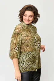 Bluzka Anastasia MAK #1114 zheltyj leopard