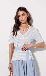 Платье Люше 4378 голубой