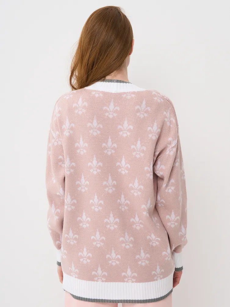 Sweter Newvay #7232-14100 roz zhemchug/bel/titanium/bel