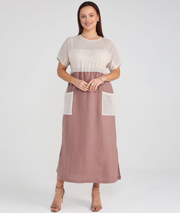 Sukienka BONADI #1964 kapuchino