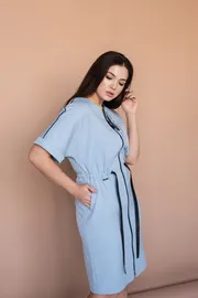 Sukienka MiSlana #0646 goluboj