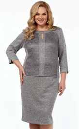 Dress LadyThreeStars 2296 seryj