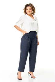 Garnitur Michel Chic #1454 belyj, sinij glenchek