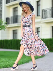 Dress DS Trend #YuS-1070 (Vozmutitelno krasivo, yarkaya nyu)