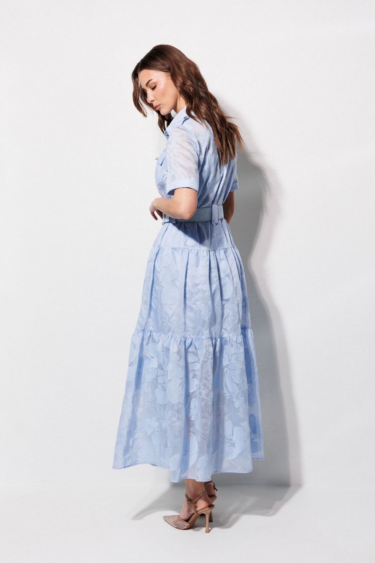 Платье Люше арт. 4364 голубой