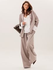 Trousers DILIA #4008 korichnevyj