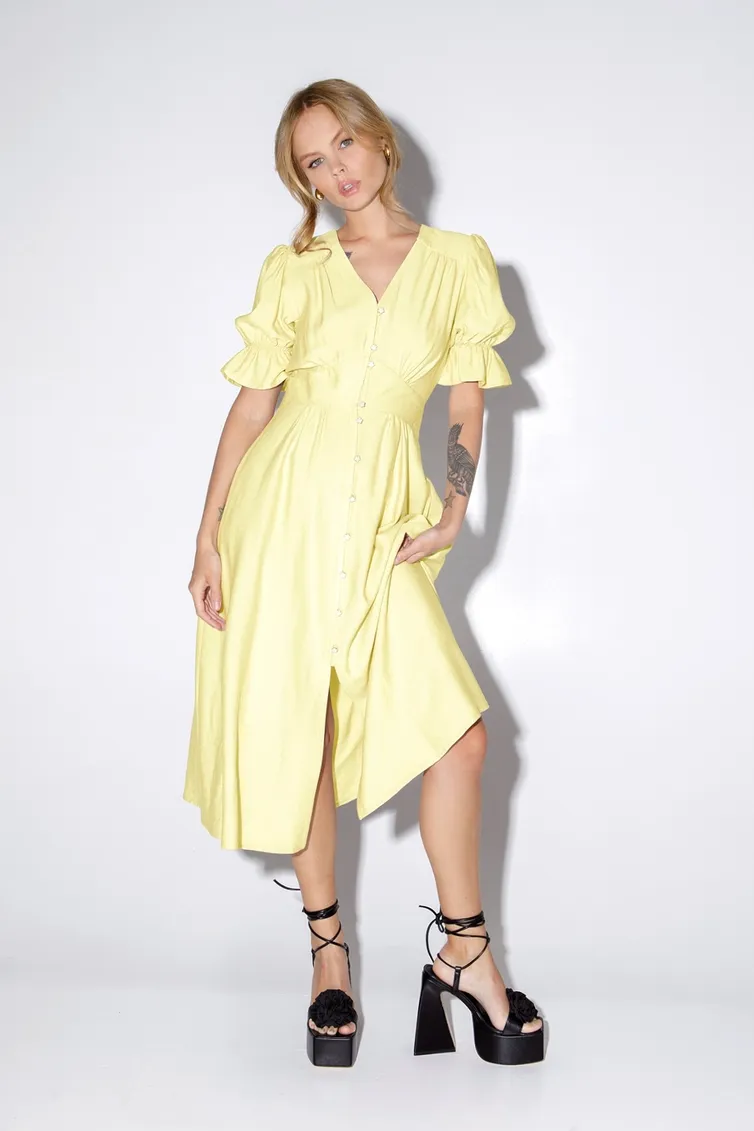 Dress Pirs #5150 zheltyj