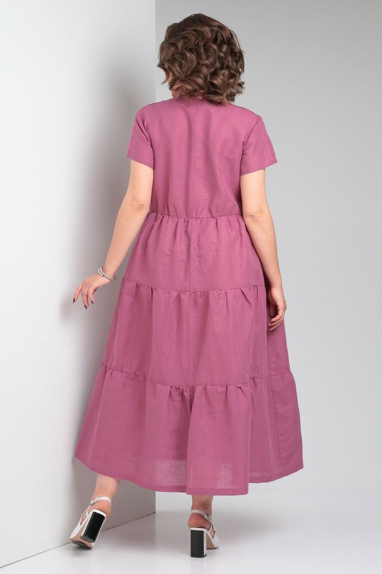 Dress Celentano #5028.1 len malinovyj