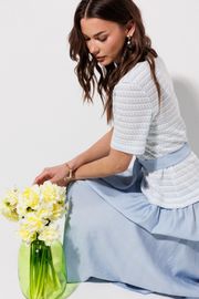 Платье Люше арт. 4378 голубой