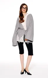 Cardigan Elletto Life 13036 seryj