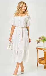 Платье Ava fashion М-190 молочный