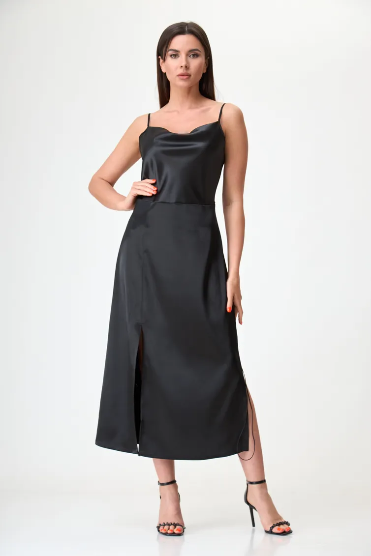 Sukienka Anelli Laurel #1292 lakrica