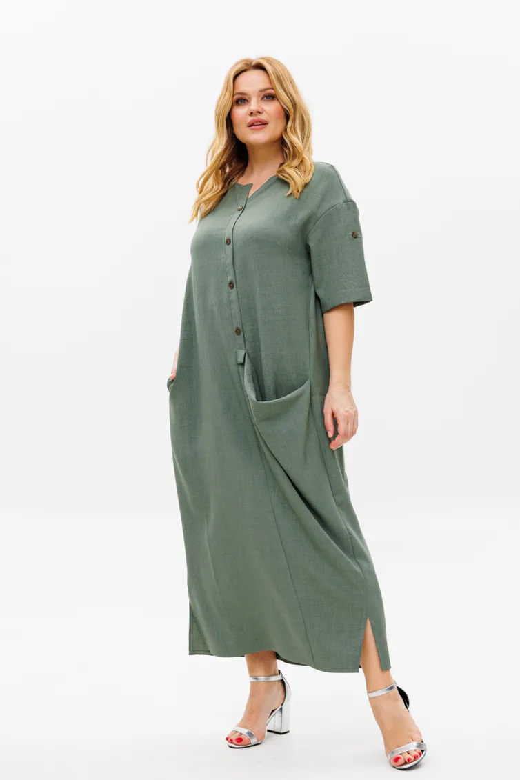 Платье Michel Chic арт. 2094/4 темно-оливковый