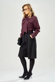 Trousers, overalls, shorts Ava fashion #M-236 chernyj