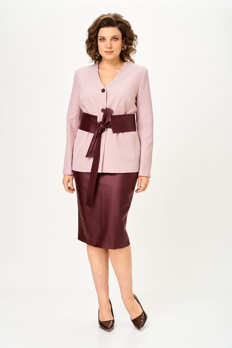 Костюм Vilena-fashion арт. 1147 крем+бургунди
