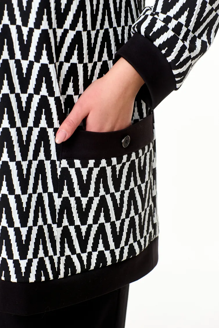 Sweter OVERYOU #121/1 belo- chern