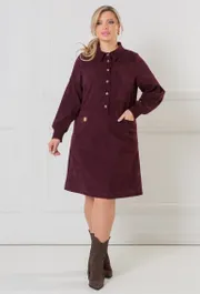 Dress NOVITA #101 marsala