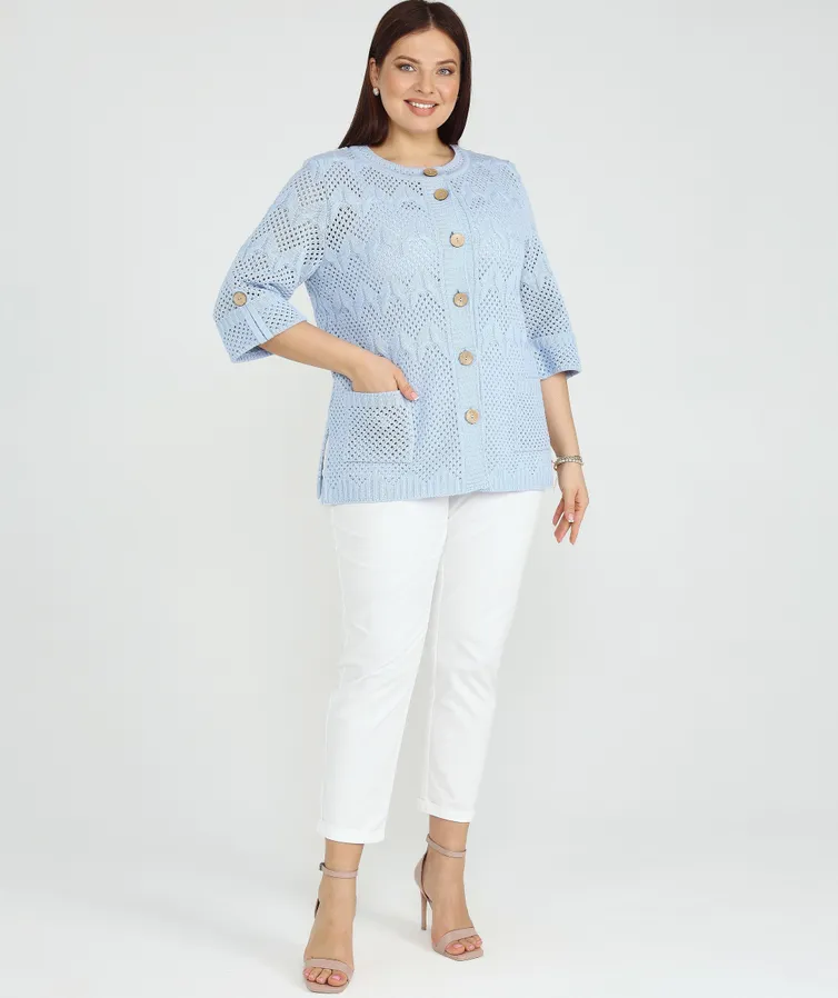 Sweter BONADI #2187 goluboj