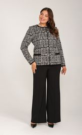 Жакет BONADI 2124 черный-капучино