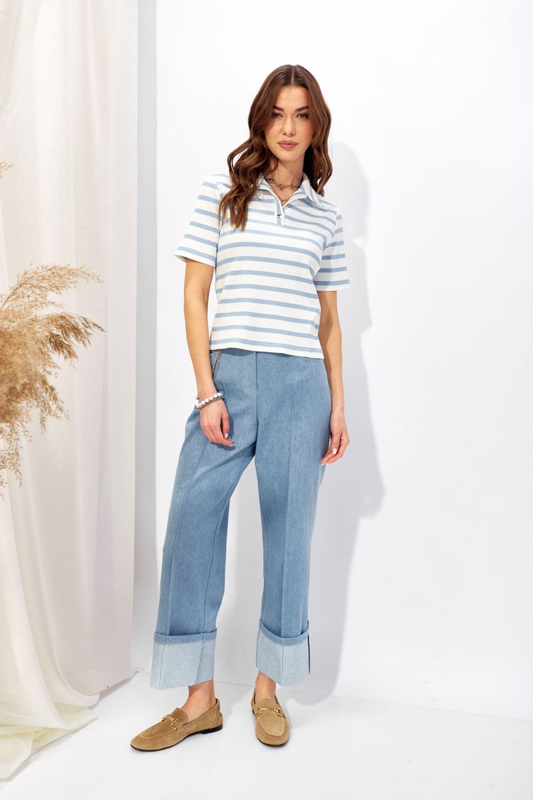 Джемпер Люше арт. 4344 голубой