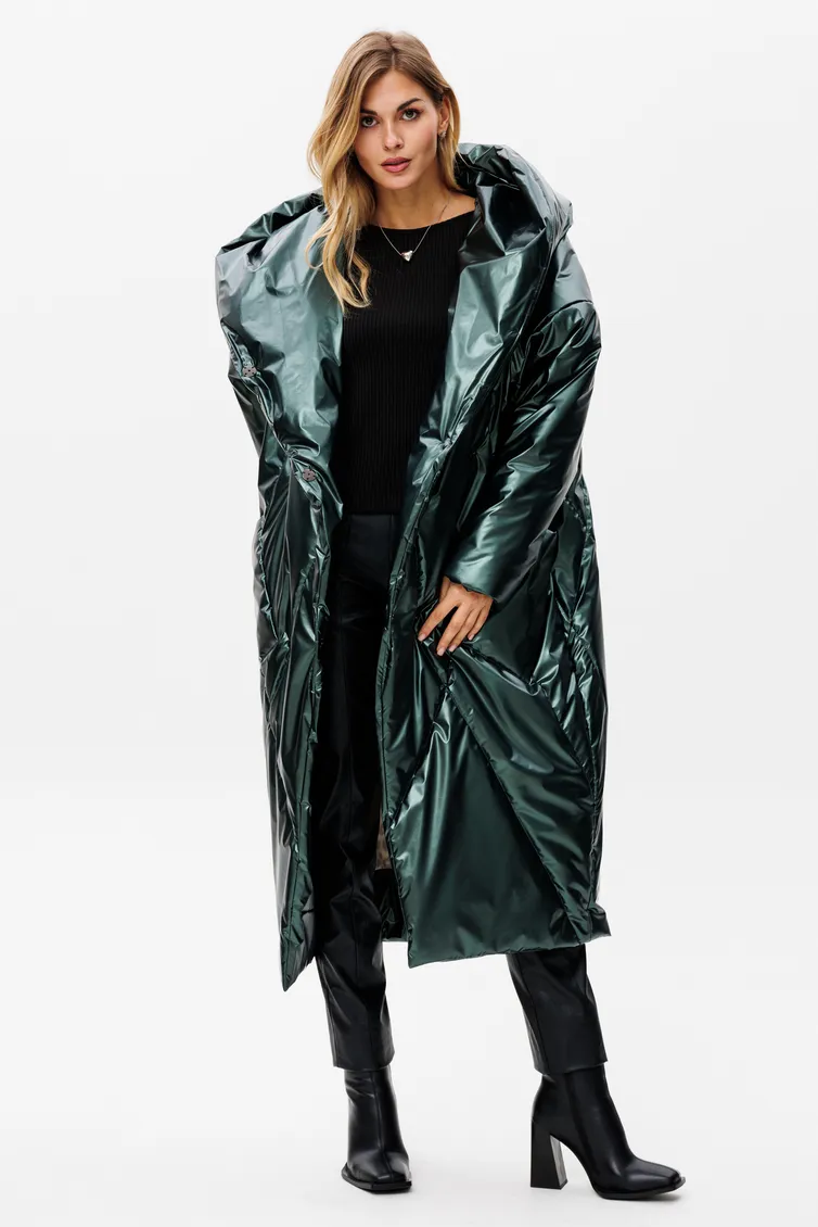 Płaszcz PRATA wear #S023 zelenyj