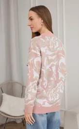 Sweter BONADI BS45 pudra-kapuchino