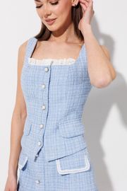 Жилет V&N fashion арт. 1104_голубой