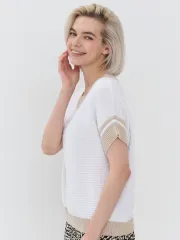 Джемпер Newvay арт. 9231-94053 бел/св.верба