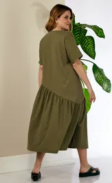 Dress Anastasia 1221 olivkovyj