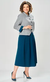 Garnitur Karina Delux M-1418 sero-biryuzovyj