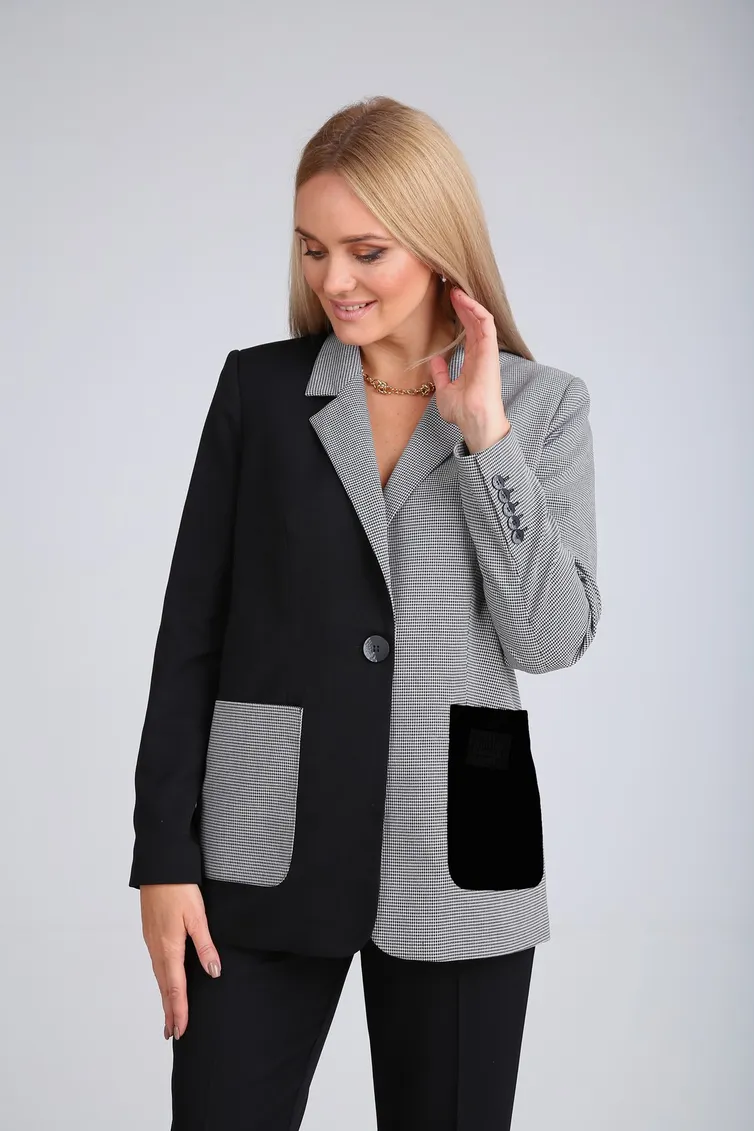 Zestaw Vilena-fashion #749 seryj+chernyj