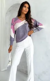 Jumper nika.pl 020154 Emi-15 sirenevyj