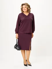 Garnitur Vilena-fashion #1169 burgundi