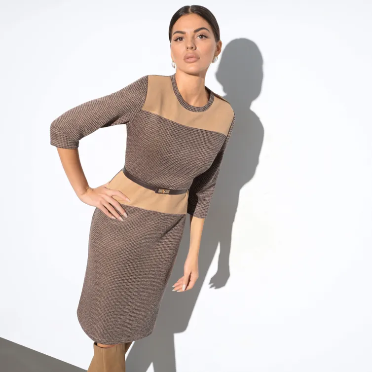 Sukienka CHARUTTI #Modnoe otkrytie (karamel, nyu)