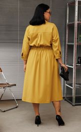 Dress Anastasia 1229 gorchica