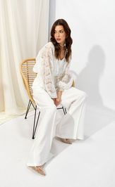 Блузка Люше 4333 молоко