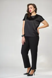 Bluzka ANDINA CITY #0409-22 chernyj